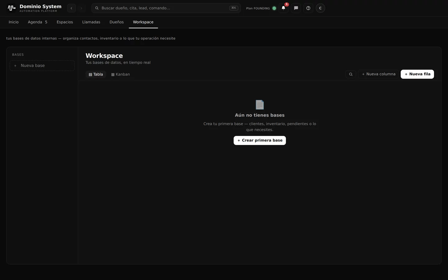 Vista Workspace